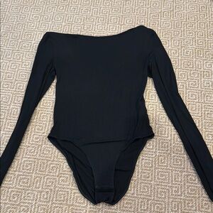 Black Long Sleeve  One Piece bodysuit